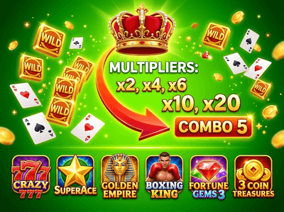 Luxury casino lobby with gold details and night VIP atmosphere